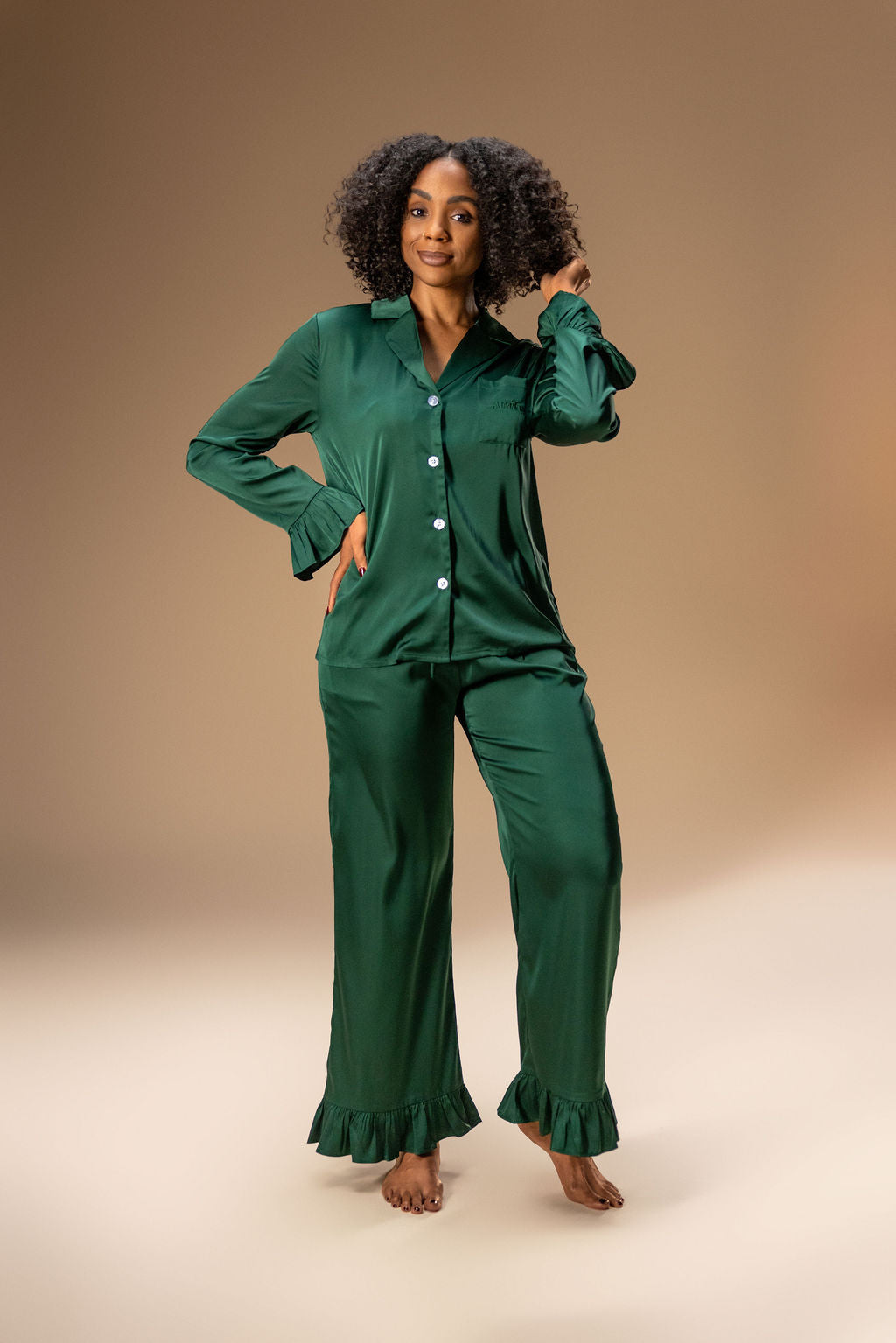 Long Sleeve Ruffles Set