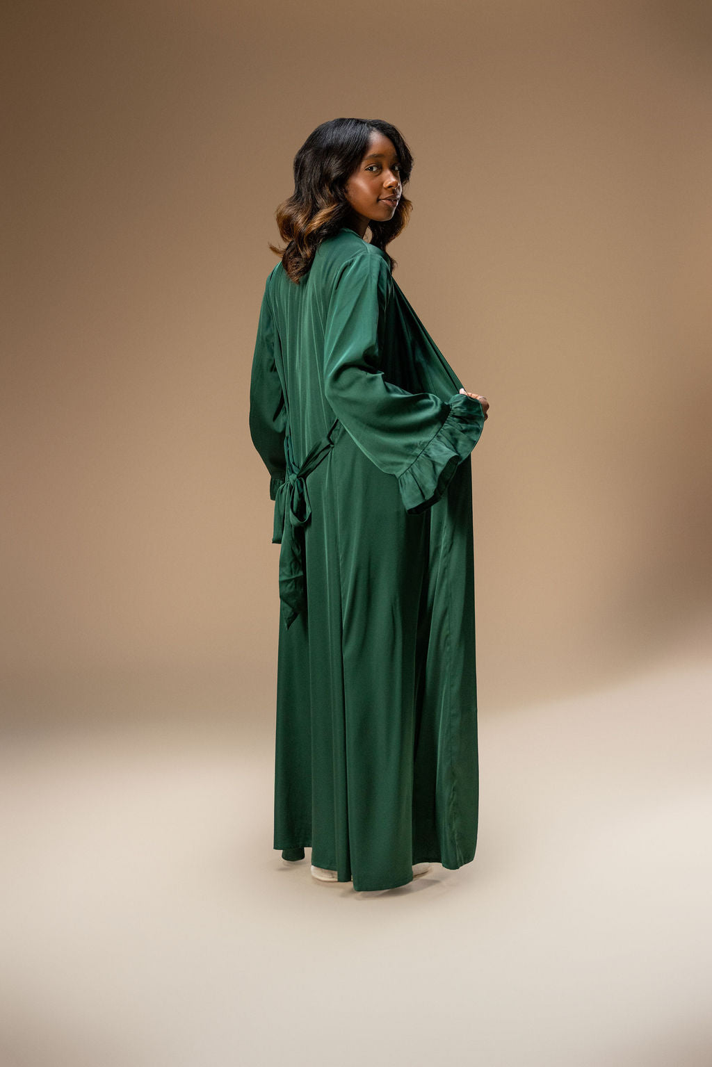 Robe with Ruffles